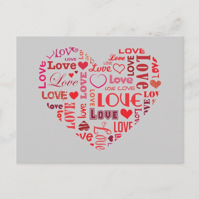 I LIEBE POSTKARTE (Vorderseite)