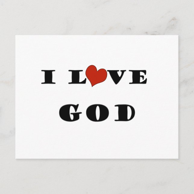 I Liebe Postkarte (Vorderseite)