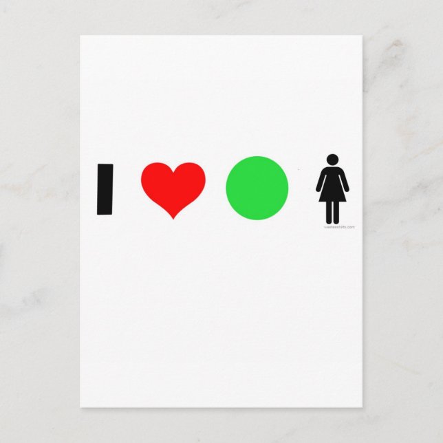 I LIEBE POSTKARTE (Vorderseite)