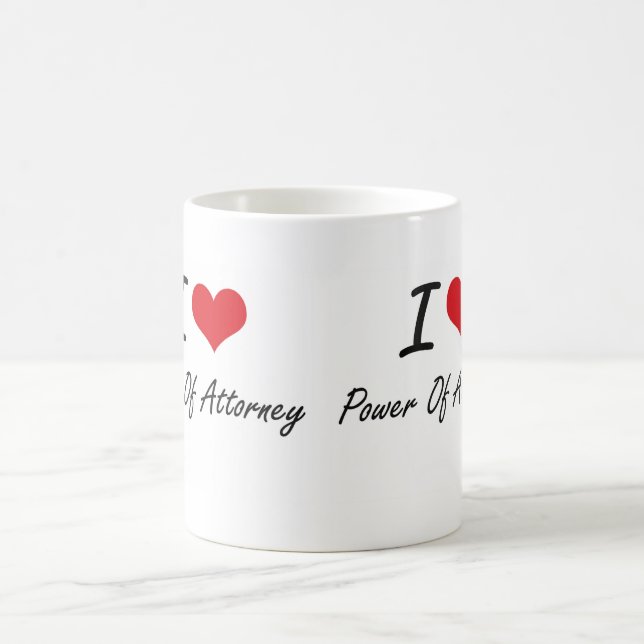 I Liebe-Power des Rechtsanwalts Kaffeetasse (Mittel)