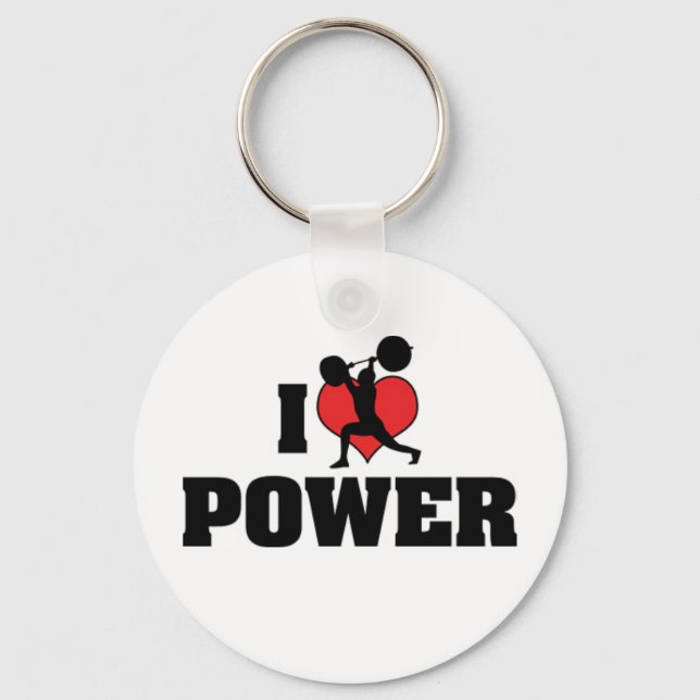 I LIEBE POWER SCHLÜSSELANHÄNGER (Vorderseite)