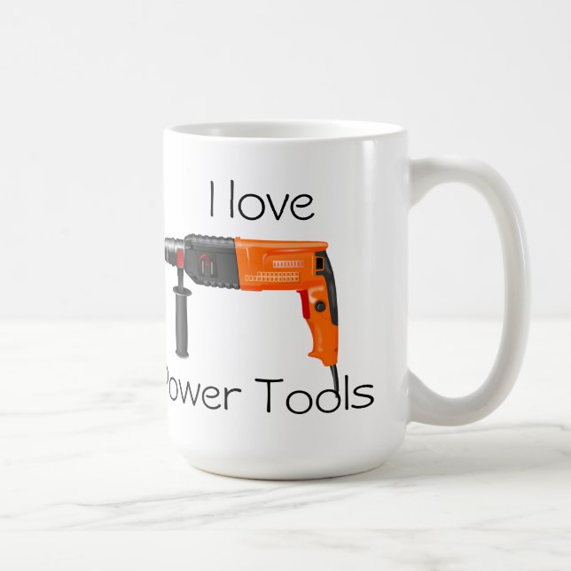 I Liebe Power Tools Kaffeetasse (Rechts)