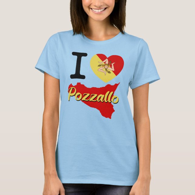 I Liebe Pozzallo T-Shirt (Vorderseite)