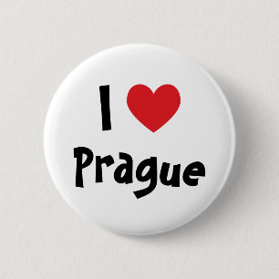 I Liebe Prag Button