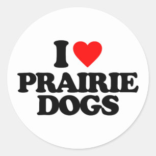 I LIEBE PRAIRIE HUNGS RUNDER AUFKLEBER