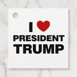 I Liebe Präsident Trump Herz Geschenkanhänger