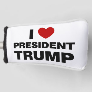 I Liebe Präsident Trump Herz Golf Headcover