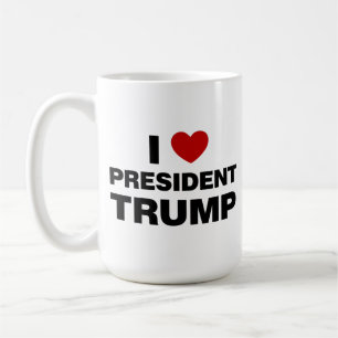I Liebe Präsident Trump Herz Kaffeetasse