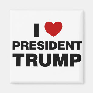 I Liebe Präsident Trump Herz Magnet