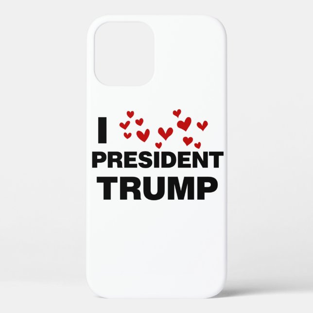 I Liebe Präsident Trump hört Case-Mate iPhone Hülle (Rückseite)