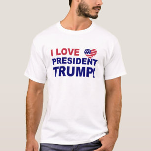 I Liebe-Präsident Trump T-Shirt