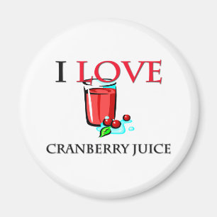 I Liebe-Preiselbeersaft Magnet