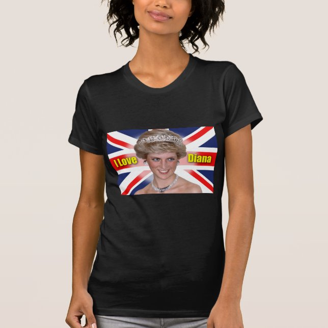 I Liebe Princess Diana T-Shirt (Vorderseite)