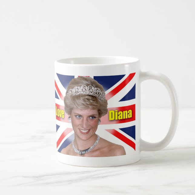 I Liebe-Prinzessin Diana Kaffeetasse (Rechts)