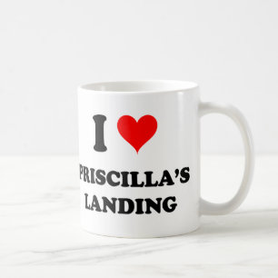 I Liebe Priscilla Landung Massachusetts Kaffeetasse