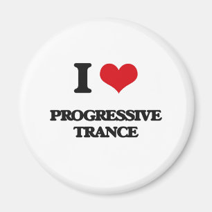 I Liebe PROGRESSIVER TRANCE Magnet