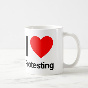 i Liebe Protest Kaffeetasse