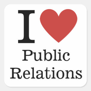 I ❤️ Liebe Public Relations Department STICKER