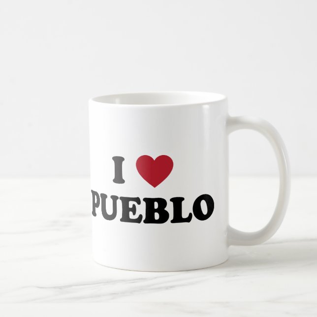 I Liebe-Pueblo Colorado Kaffeetasse (Rechts)