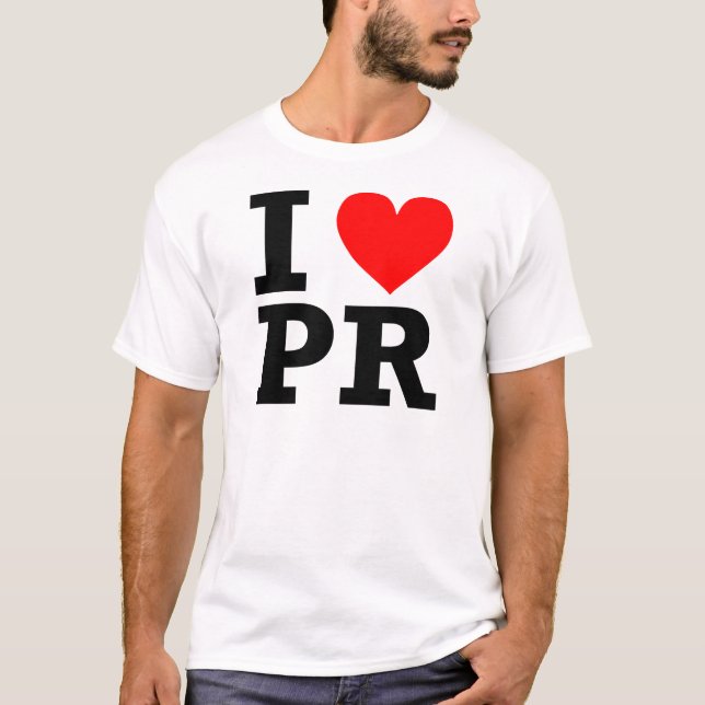 I Liebe-Puerto- Ricoentwurf T-Shirt (Vorderseite)