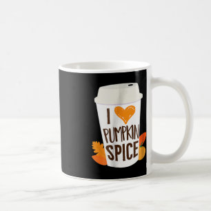 I Liebe Pumpkin Gewürzkaffee Herbstsaison PS Kaffeetasse