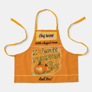 I Liebe Pumpkin Pie Graphic Schürze