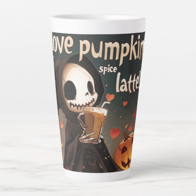 I Liebe Pumpkin Spice Latte Digital Milchtasse (Vorderseite)