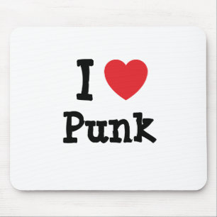 I Liebe Punk-Herzstück benutzerdefiniert personal Mousepad