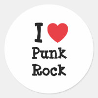 I Liebe Punk Rock Herz Brauch personalisiert