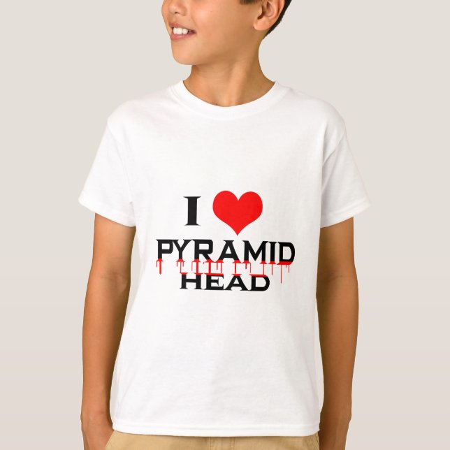 I Liebe-Pyramide-Kopf T-Shirt (Vorderseite)