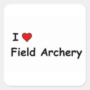 I LIEBE QUADRATISCHER AUFKLEBER