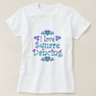 I Liebe-quadratisches Tanzen T-Shirt