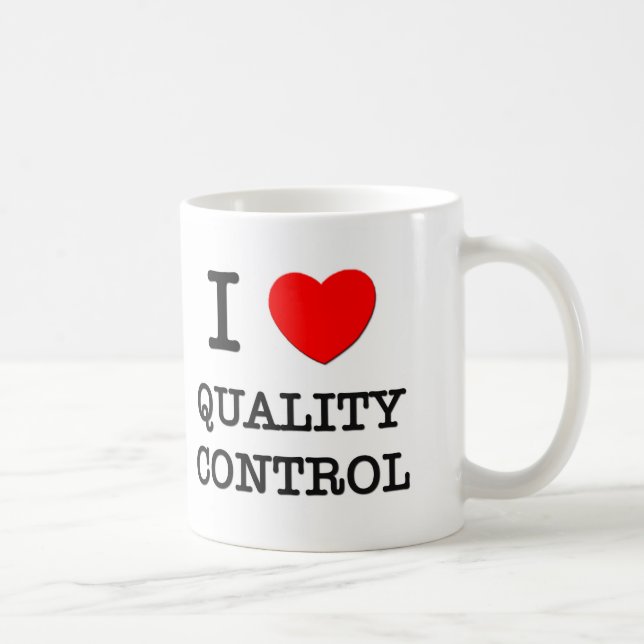 I Liebe-Qualitätskontrolle Kaffeetasse (Rechts)