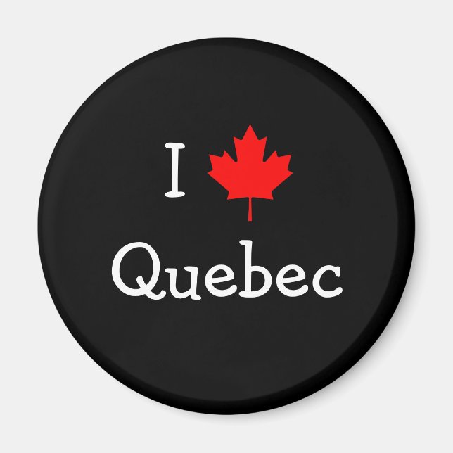 I Liebe Quebec Magnet (Vorne)