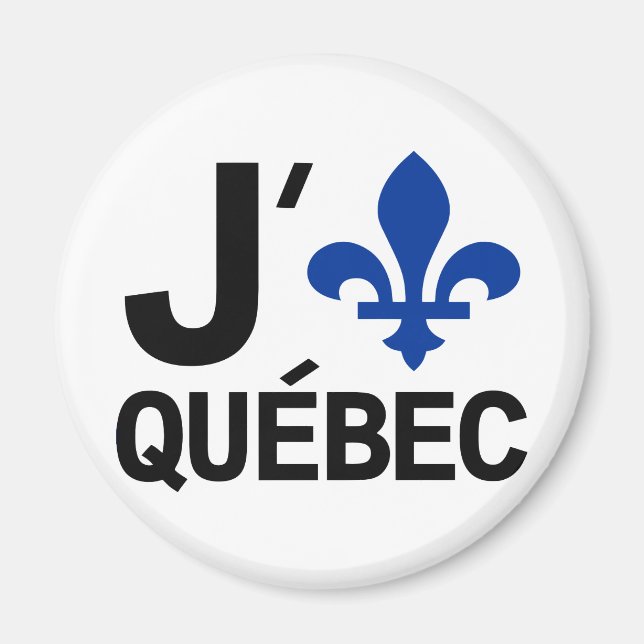 I Liebe Quebec Magnet (Vorne)