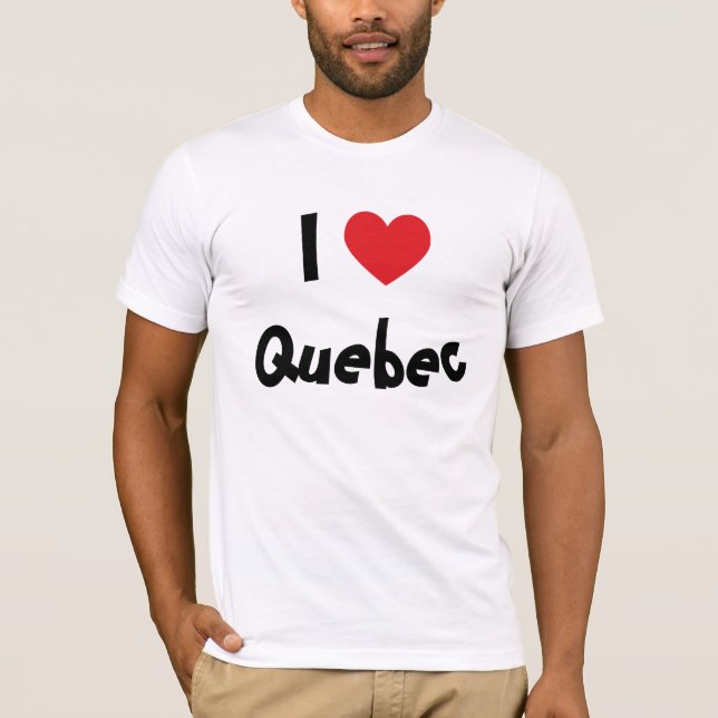 I Liebe Quebec T-Shirt (Vorderseite)