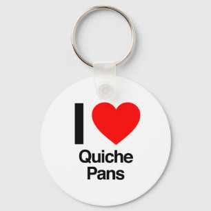 i Liebe quiche pans Schlüsselanhänger
