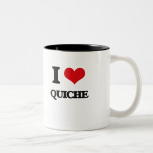 I Liebe-Quiche Zweifarbige Tasse