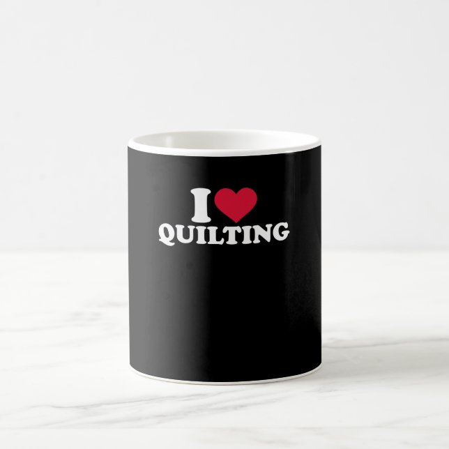 I Liebe Quilting Premium Kaffeetasse (Mittel)