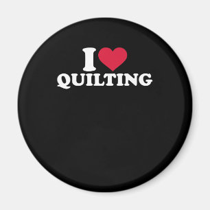 I Liebe Quilting Premium Magnet