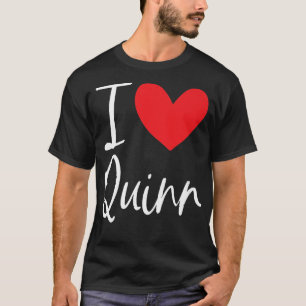 I Liebe Quinn Name Personalisiert Boy Man BESTE FR T-Shirt