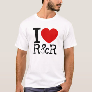 I Liebe R&R (Schwarzes) T-Shirt