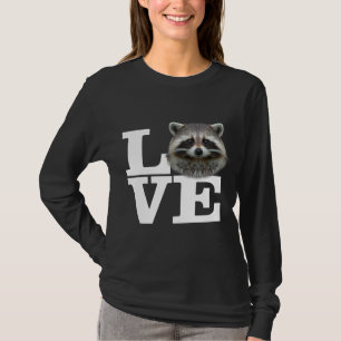 I Liebe Raccoons Funny Raccoon Liebe Geschenk Nied T-Shirt