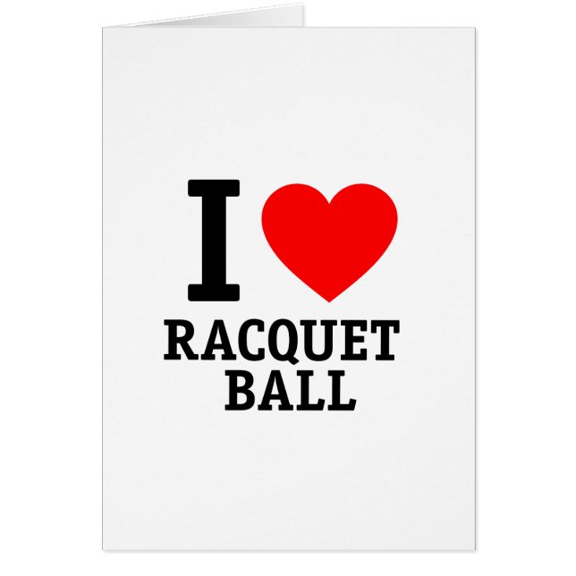 I Liebe Racquet Ball (Vorne)