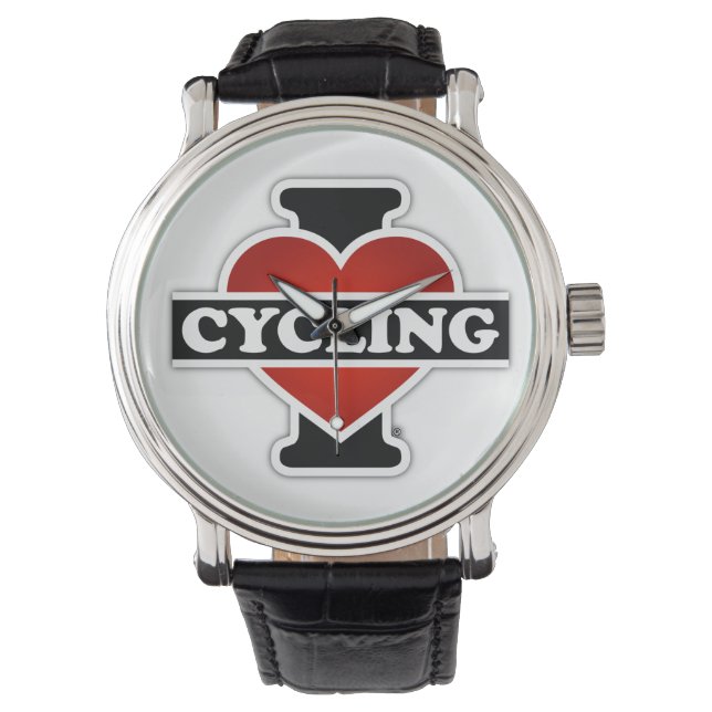 I Liebe Radfahren Armbanduhr (Vorderseite)