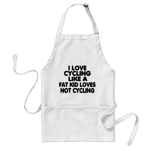 I Liebe-Radfahren Schürze (Vorne)