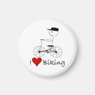 I Liebe-radfahrende Geschenke und Kleid Magnet