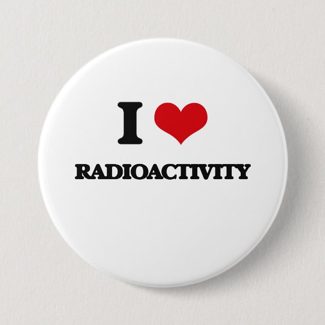 I Liebe-Radioaktivität Button (Vorderseite)