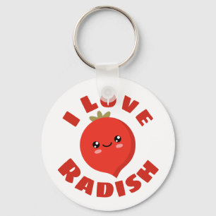 I Liebe Radish Schlüsselanhänger
