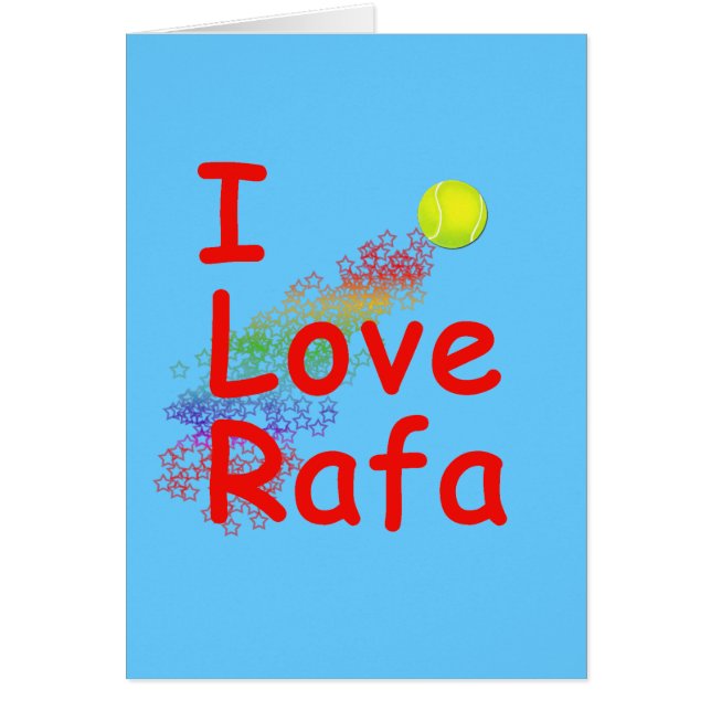 I Liebe Rafa Tennis-Entwurf (Vorne)